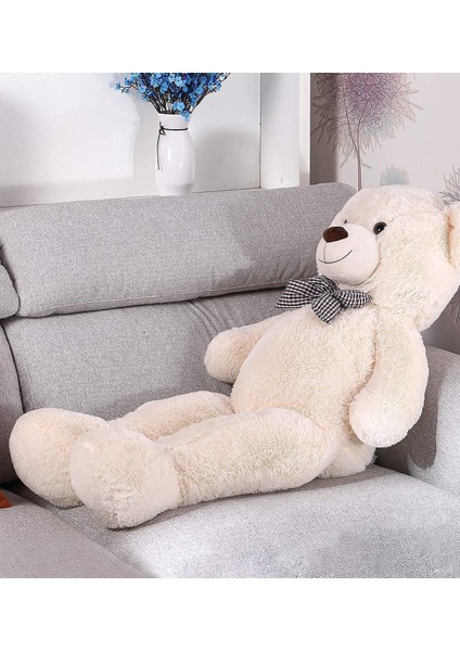 140 cm Papyonlu Sevimli Peluş Ayı - Sevgiliye Özel Hediye, % 100 Yerli modelleri