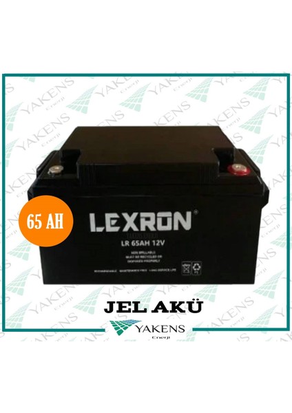 65 Amper Jel Akü Lexron