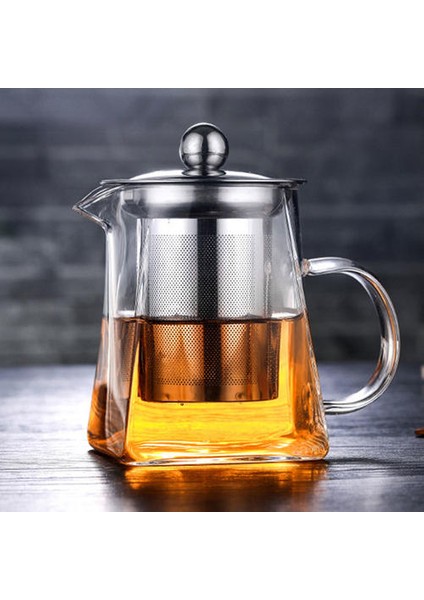 4 Boyutlar Iyi Temizle Borosilikat Cam Çaydanlık 304 Paslanmaz Çelik ile Demlik Süzgeç Isı Kahve Kare Demlik Aracı Su Isıtıcısı Seti | Çaydanlıklar (750ML) (Yurt Dışından) fırsatları