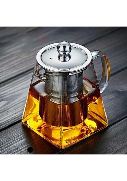 350 ml Borosilikat Cam Çaydanlık Isıya Dayanıklı Kare Cam Çaydanlık Çay Demlik Filtre Süt Oolong Çiçek Çay Potu | Çaydanlıklar (350ML) (Yurt Dışından) fiyatları