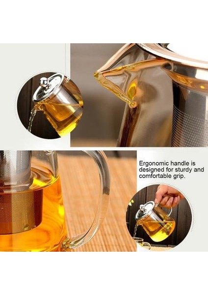 350 ml Borosilikat Cam Çaydanlık Isıya Dayanıklı Kare Cam Çaydanlık Çay Demlik Filtre Süt Oolong Çiçek Çay Potu | Çaydanlıklar (350ML) (Yurt Dışından) modelleri