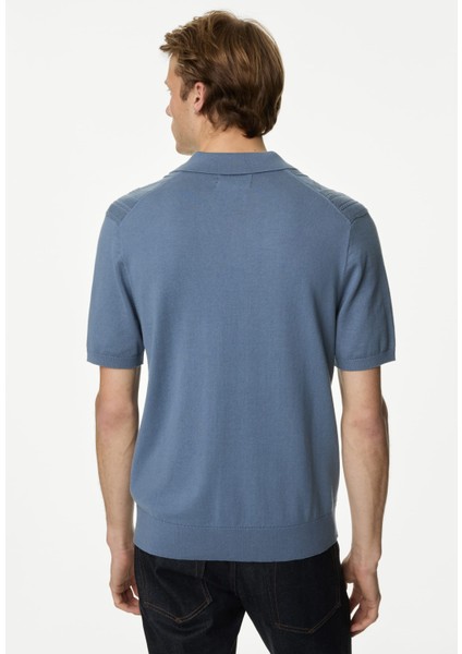 Kısa Kollu Örme Polo Yaka T-Shirt fırsatları