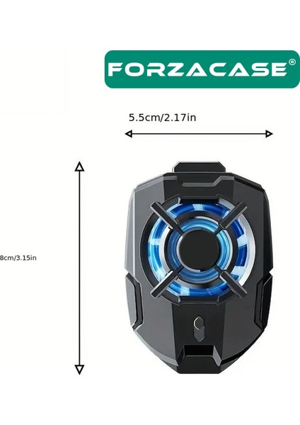 FC599 5000 Rpm Kablolu Işıklı Cep Telefonu Soğutucu Isı Önleyici Fan