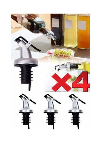 4 Adet Damlatmaz Yağdanlık Tıpası