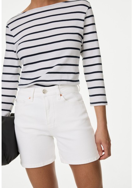 Regular Fit Denim Şort