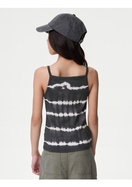 Batik Desenli Askılı T-Shirt (6-16 Yaş) modelleri