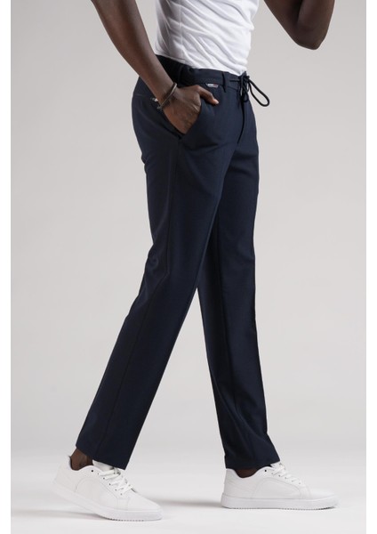 Slimfit Beli Yarım Lastikli ve Iplikli Gofre Kumaş Yazlık Jogger Pantolon fırsatları