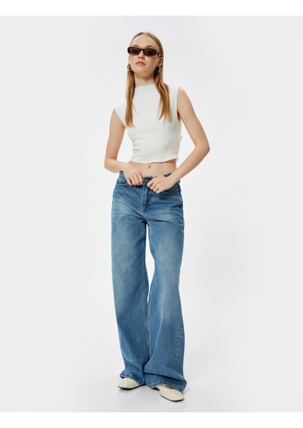 Kolsuz Atlet Slim Fit Dokulu Dik Yaka