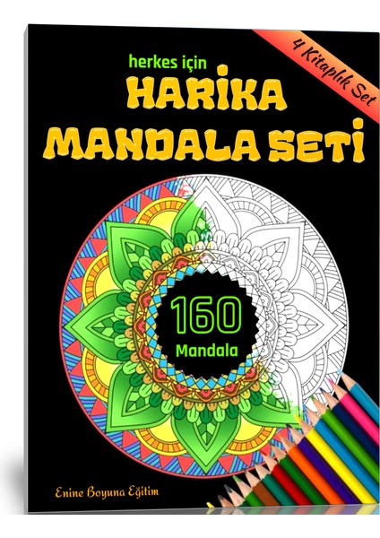 Herkes İçin Harika Mandala Seti 4 Kitap