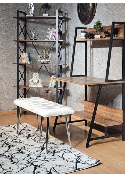 Metal Ayaklı Puf Bench, Antre Önü, Puf,bench Puf fırsatları