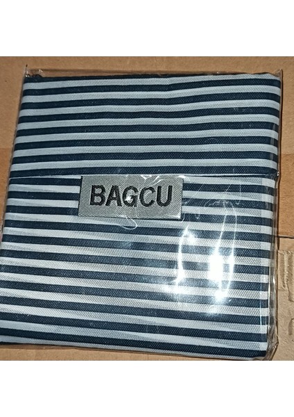 Siyah Katlanabilir Market Pazar Kamp Plaj Cep Çantası 34 X 48 Cm