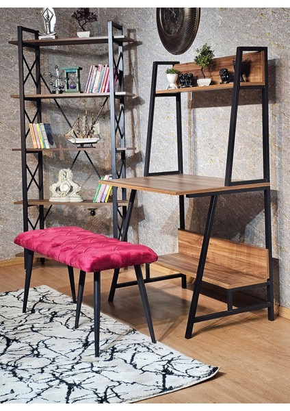 Siyah Ayaklı Puf Bench, Antre Hol, Bench, Puf Metal Ayak fiyatları