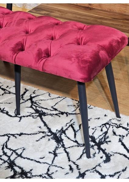 Siyah Ayaklı Puf Bench, Antre Hol, Bench, Puf Metal Ayak modelleri