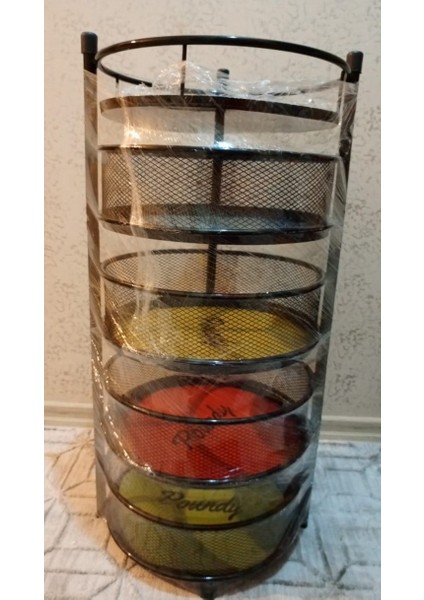 Sebzelik Meyvelik 4 Katlı Siyah