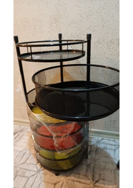 Sebzelik Meyvelik 4 Katlı Siyah modelleri