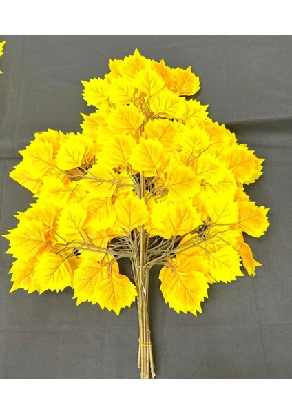 Kavak Yaprağı Pastel (Sarı) (Adet) (Yapay Çiçektir)