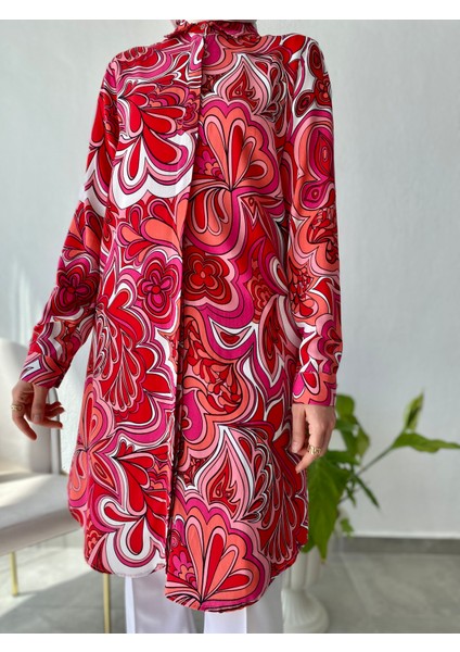 Desenli Düğmeli Tunik fiyatları