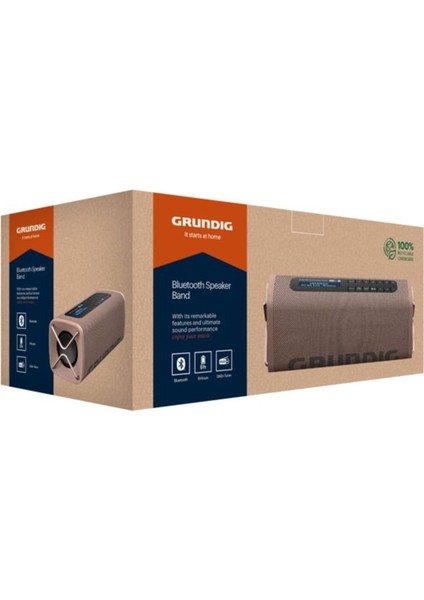 220 - 240 V Band Bt Hoparlör Kahve Grundig Hoparlör C / F 2 Yıl Resmi Distribütör Garantili