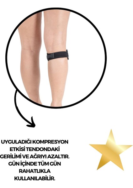 Patellar Ten Don Bandı Tendinit Bandı Yüksek Kalite