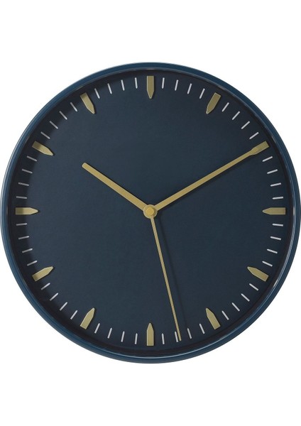 Tekno Trust Yuvarlak Skarıg Duvas Saatı, Mavi , 26 cm 26 cm Geleneksel Mavi