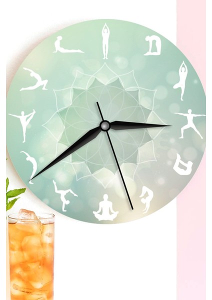 Tekno Trust Yuvarlak Yoga Eğitmenine Hediye Ahşap Duvar Saati Saat Modeli 27 cm Çapındadır. 27X17,5X7 Ahşap Boh fiyatları