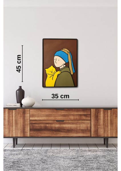 El Yapımı Üç Boyutlu Ahşap Minimal Tablo Ev ve Ofis Duvar Dekoru
