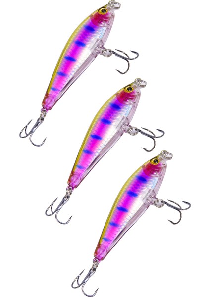 6 Kancalı 7,5 cm Rapala-Sahte Yem -8,3 Gr. (3 Adet)