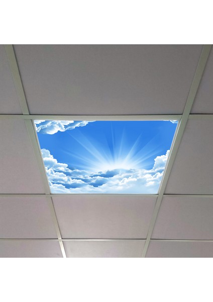 60X60 LED Panel Aydınlatma Armatür Avize Sıva Altı Desenli Tekli 46510417SA