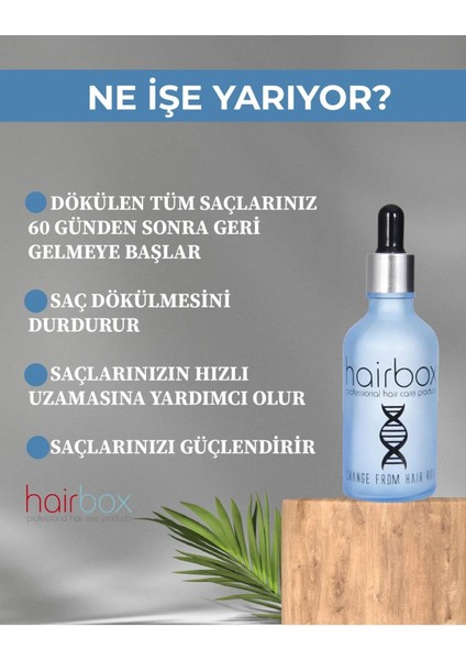 Erkek Saç Serumu, Saç Çıkaran Serum , (3 Adet Serum Tarak )