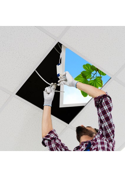 60X60 LED Panel Aydınlatma Armatür Avize Sıva Altı Desenli Tekli 46510402SA