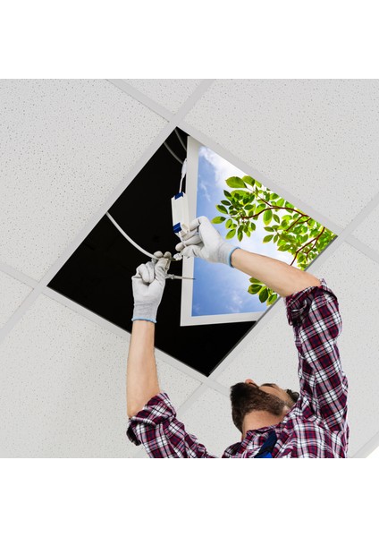 60X60 LED Panel Aydınlatma Armatür Avize Sıva Altı Desenli Tekli 46510501SA