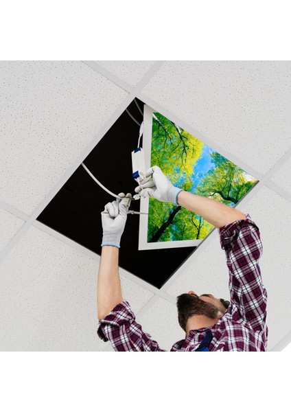 60X60 LED Panel Aydınlatma Armatür Avize Sıva Altı Desenli Tekli 46510383SA
