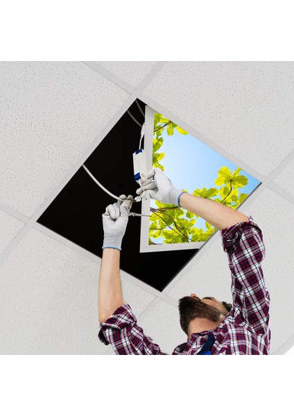 60X60 LED Panel Aydınlatma Armatür Avize Sıva Altı Desenli Tekli 46510491SA