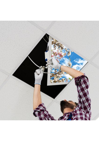 60X60 LED Panel Aydınlatma Armatür Avize Sıva Altı Desenli Tekli 46510453SA