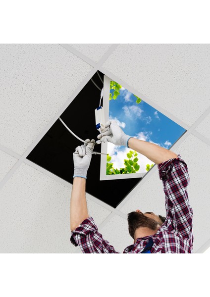 60X60 LED Panel Aydınlatma Armatür Avize Sıva Altı Desenli Tekli 46510388SA