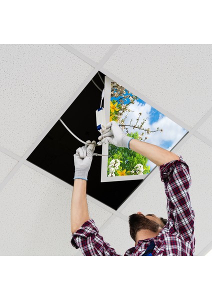 60X60 LED Panel Aydınlatma Armatür Avize Sıva Altı Desenli Tekli 46510428SA