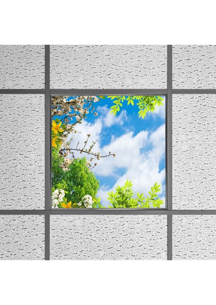60X60 LED Panel Aydınlatma Armatür Avize Sıva Altı Desenli Tekli 46510428SA
