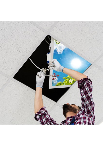 60X60 LED Panel Aydınlatma Armatür Avize Sıva Altı Desenli Tekli 46510447SA