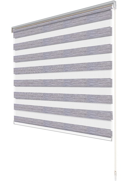 Soft Bamboo Gri Beyaz Kırçıllı Zebra Perde ( Etek Düz ) fırsatları