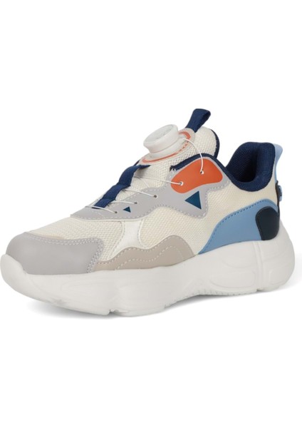 2032 Anatomik Tabanlı Otomatik Bağcıklı Unisex Çocuk Günlük Spor Ayakkabı - NKT02032-MAVI-33