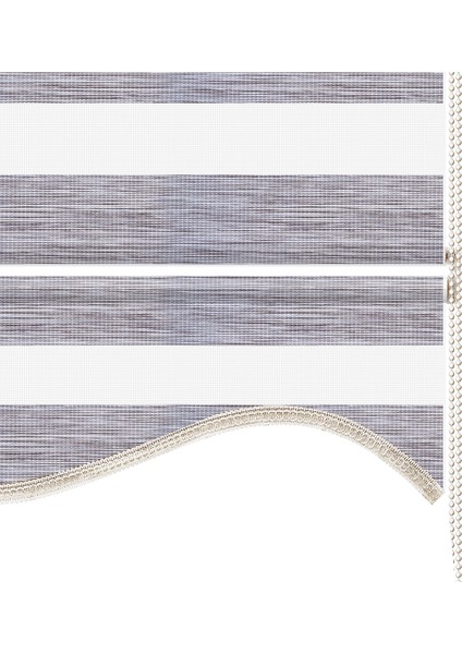 Soft Bamboo Gri Beyaz Kırçıllı Zebra Perde ( Etek Dilimli ) fırsatları