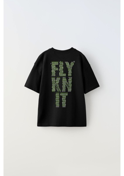Collective Fly Knıt Yazılı Futbol Tasarım Baskılı Siyah Çocuk T-Shirt fiyatları