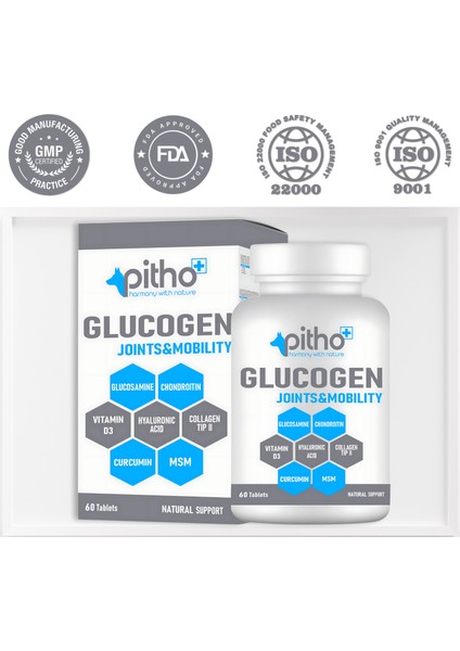 Glucogen - Köpekler Için Kıkırdak ve Doku Sağlığı Glukozamin Desteği