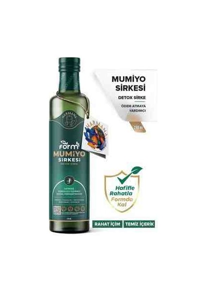 Beform Mumiyo Sirkesi, Detox Sirke 250 ml