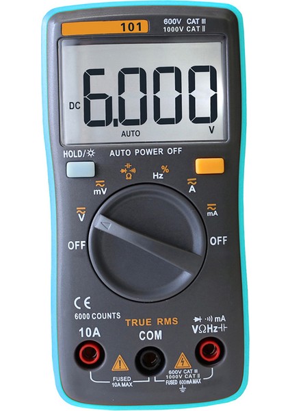 Rıchmeters RM101 True Rms Çok Fonksiyonlu LCD Dijital (Yurt Dışından)