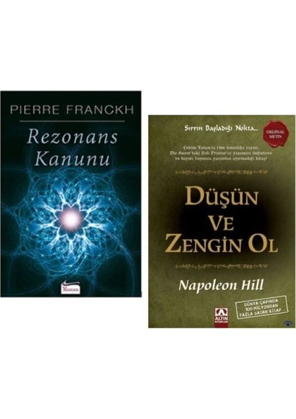 Rezonans Kanunu - Düşün ve Zengin Ol 2 Kitap