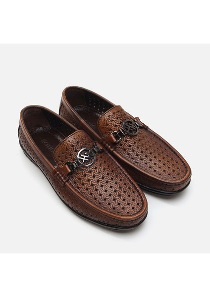 Hakiki Deri Kahve Erkek Loafer