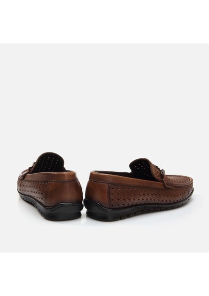 Hakiki Deri Kahve Erkek Loafer