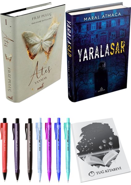 Ateş Yanmak 1 - Yaralasar 1 + Kalem + Not Defteri