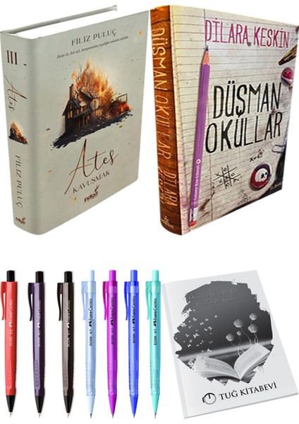 Ateş Kavuşmak 3 - Düşman Okullar 1 + Kalem + Not Defteri
